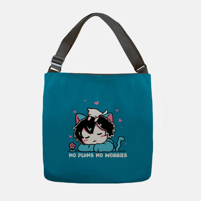 No Plans No Worries-None-Adjustable Tote-Bag-naomori