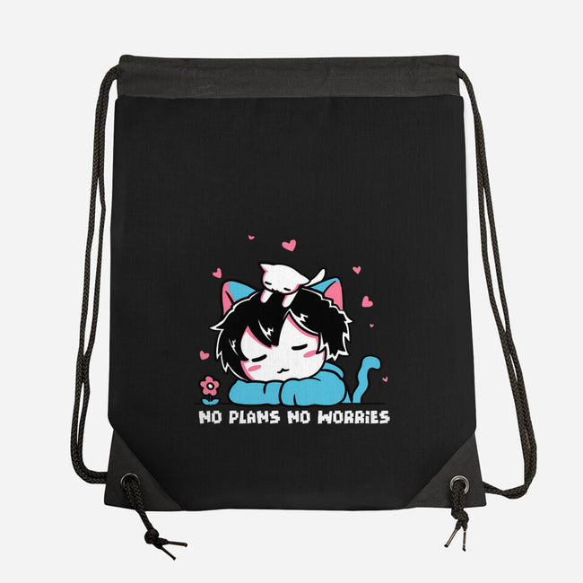 No Plans No Worries-None-Drawstring-Bag-naomori