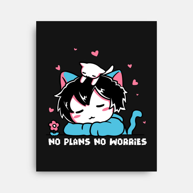 No Plans No Worries-None-Stretched-Canvas-naomori