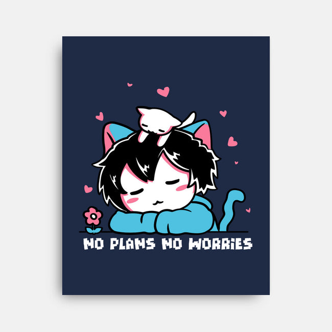 No Plans No Worries-None-Stretched-Canvas-naomori