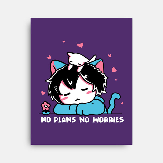 No Plans No Worries-None-Stretched-Canvas-naomori