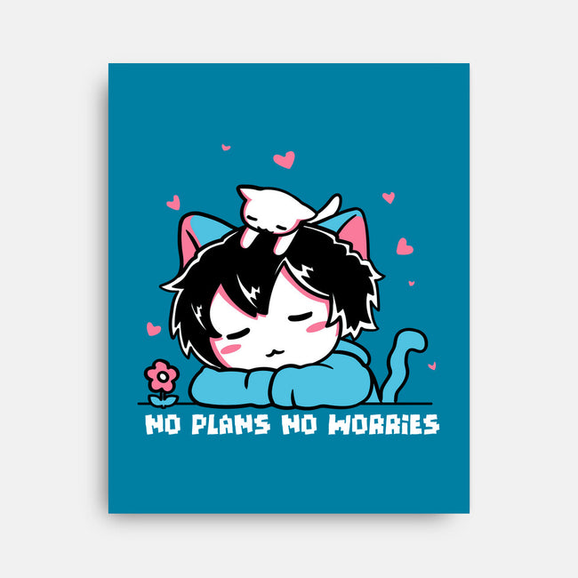 No Plans No Worries-None-Stretched-Canvas-naomori
