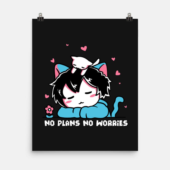 No Plans No Worries-None-Matte-Poster-naomori