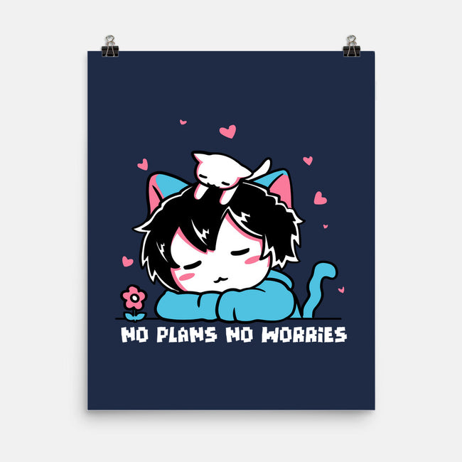 No Plans No Worries-None-Matte-Poster-naomori