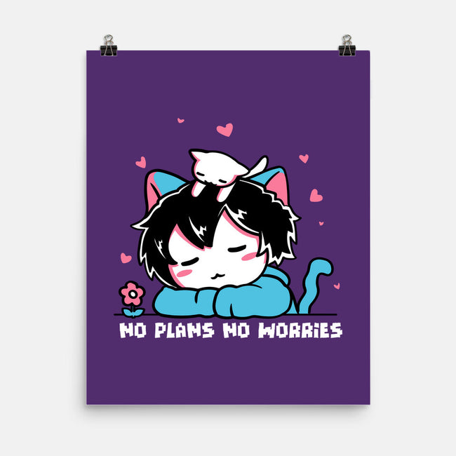 No Plans No Worries-None-Matte-Poster-naomori