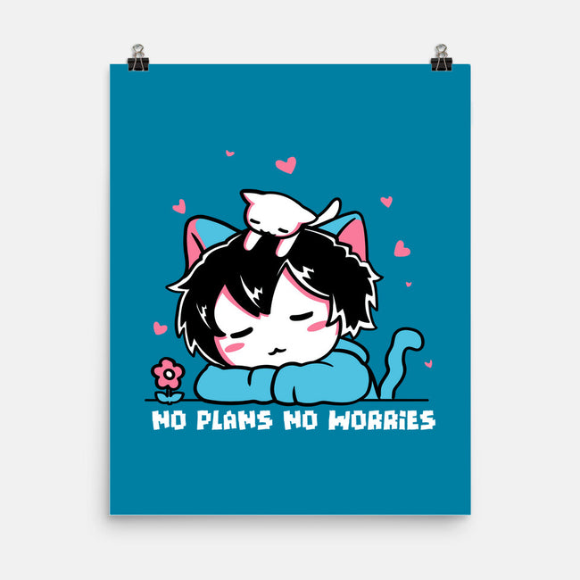 No Plans No Worries-None-Matte-Poster-naomori