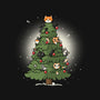 Christmas Cats Tree-Mens-Basic-Tee-Freecheese