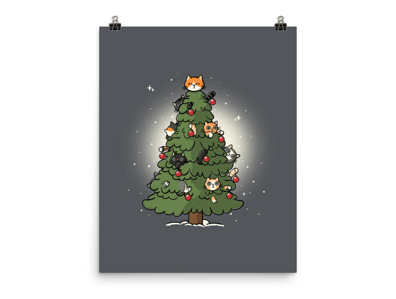 Christmas Cats Tree