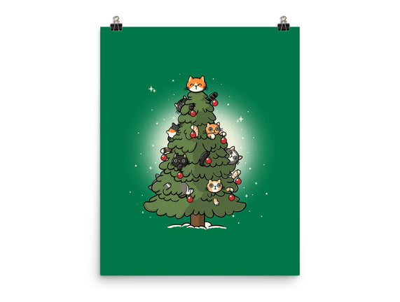 Christmas Cats Tree