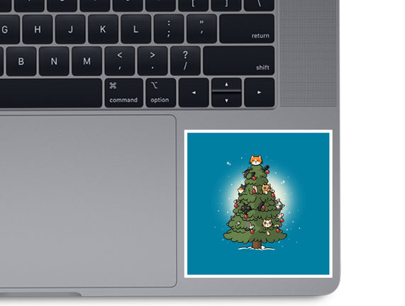 Christmas Cats Tree
