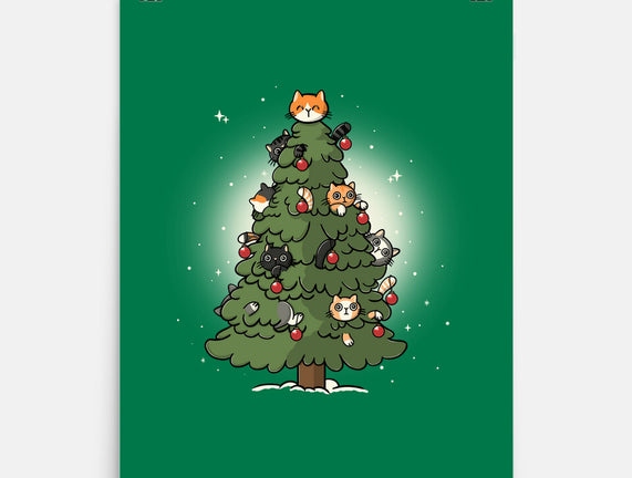 Christmas Cats Tree
