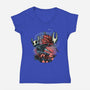Heroes Of The Underground-Womens-V-Neck-Tee-glitchygorilla