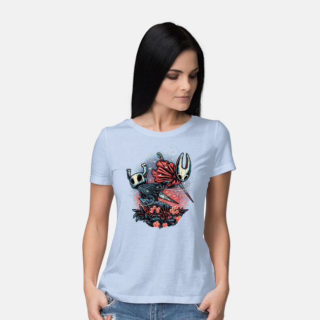 Heroes Of The Underground-Womens-Basic-Tee-glitchygorilla