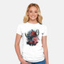 Heroes Of The Underground-Womens-Fitted-Tee-glitchygorilla
