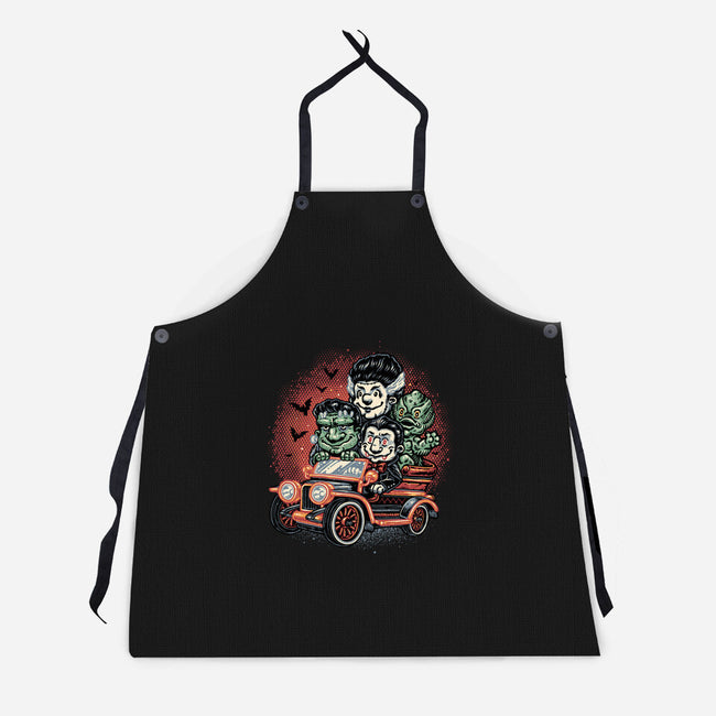 Horrific Roadtrip-Unisex-Kitchen-Apron-glitchygorilla