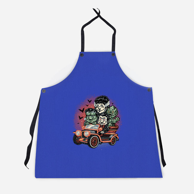 Horrific Roadtrip-Unisex-Kitchen-Apron-glitchygorilla
