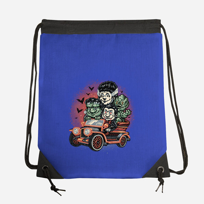 Horrific Roadtrip-None-Drawstring-Bag-glitchygorilla