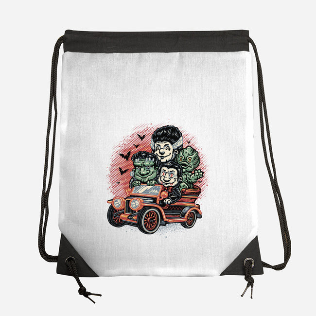Horrific Roadtrip-None-Drawstring-Bag-glitchygorilla