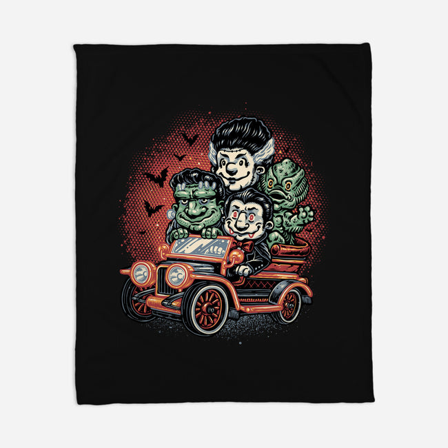 Horrific Roadtrip-None-Fleece-Blanket-glitchygorilla