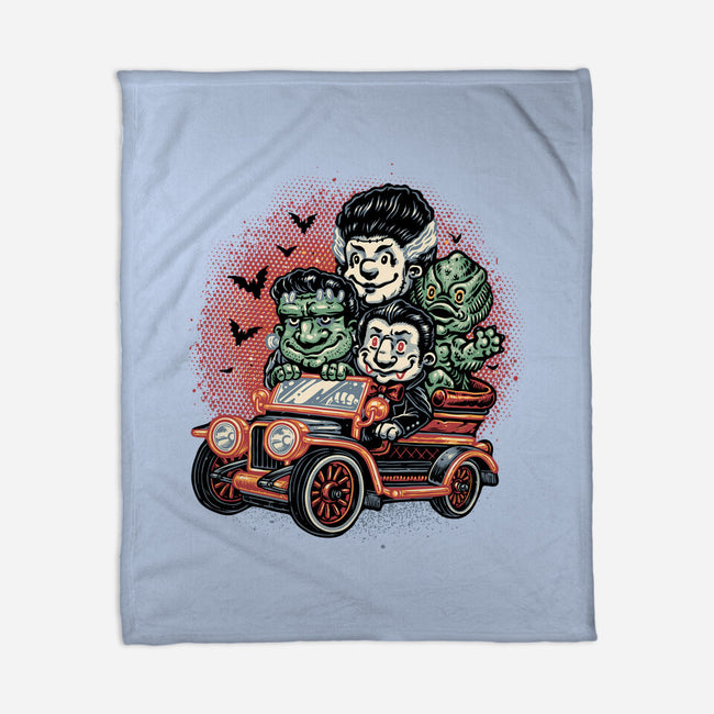 Horrific Roadtrip-None-Fleece-Blanket-glitchygorilla