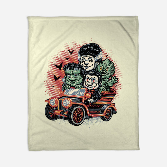 Horrific Roadtrip-None-Fleece-Blanket-glitchygorilla