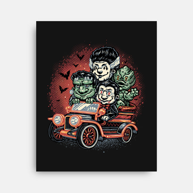 Horrific Roadtrip-None-Stretched-Canvas-glitchygorilla