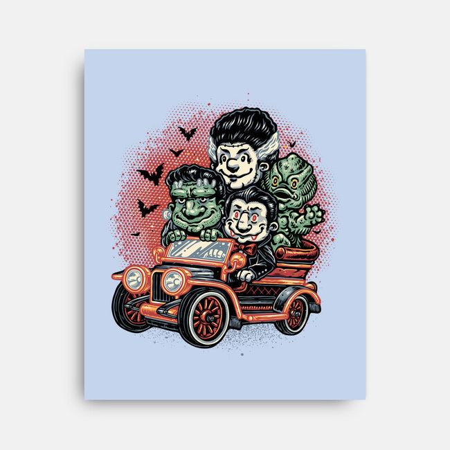 Horrific Roadtrip-None-Stretched-Canvas-glitchygorilla