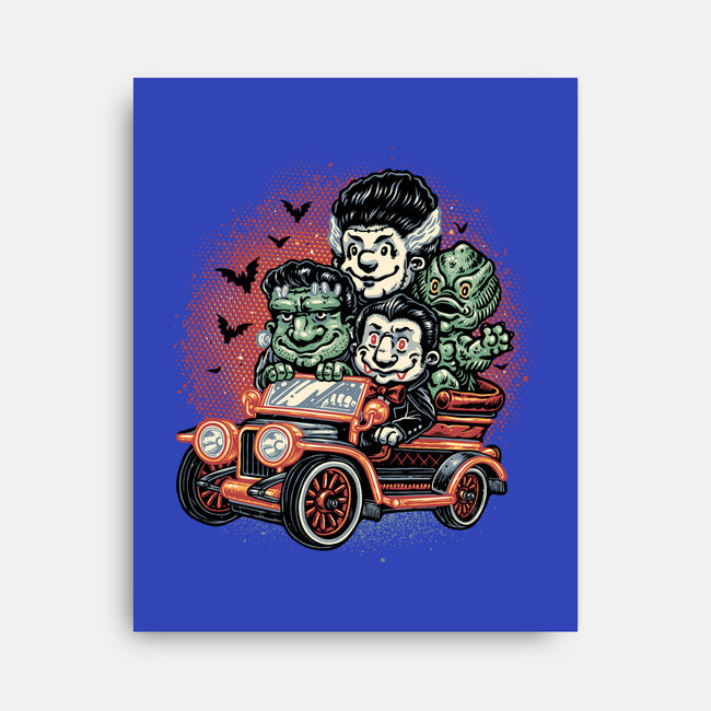 Horrific Roadtrip-None-Stretched-Canvas-glitchygorilla