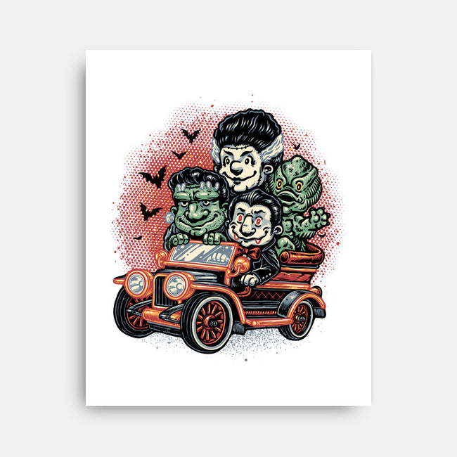 Horrific Roadtrip-None-Stretched-Canvas-glitchygorilla