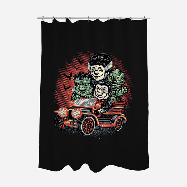 Horrific Roadtrip-None-Polyester-Shower Curtain-glitchygorilla