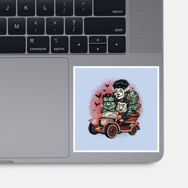 Horrific Roadtrip-None-Glossy-Sticker-glitchygorilla