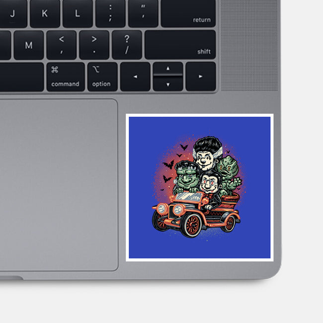 Horrific Roadtrip-None-Glossy-Sticker-glitchygorilla