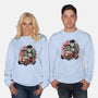 Horrific Roadtrip-Unisex-Crew Neck-Sweatshirt-glitchygorilla