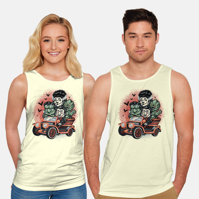 Horrific Roadtrip-Unisex-Basic-Tank-glitchygorilla