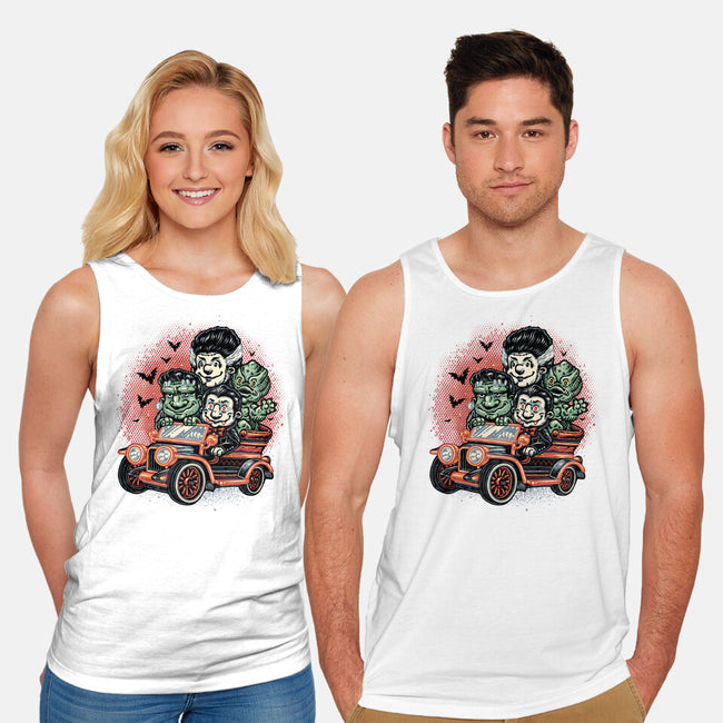Horrific Roadtrip-Unisex-Basic-Tank-glitchygorilla