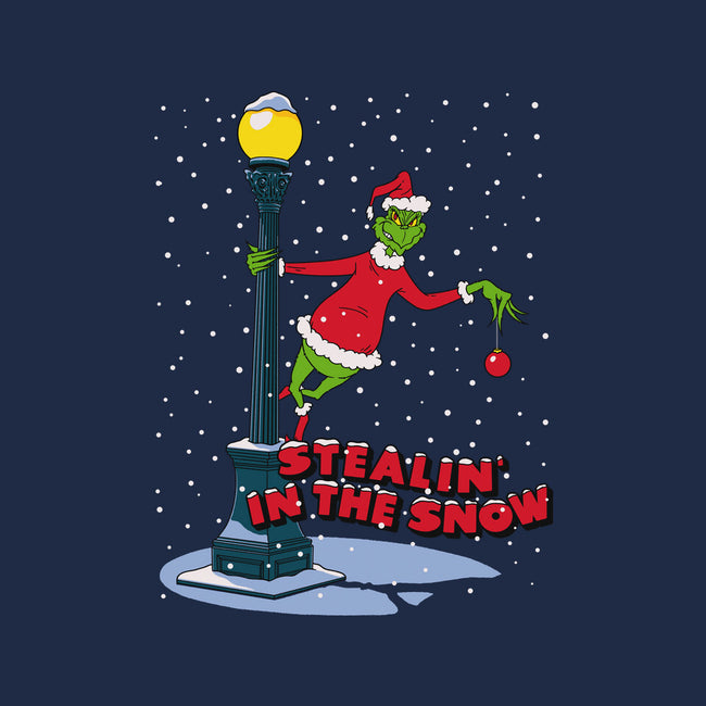 Stealin In The Snow-Womens-V-Neck-Tee-Getsousa!