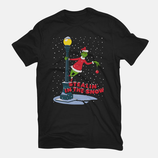 Stealin In The Snow-Womens-Fitted-Tee-Getsousa!