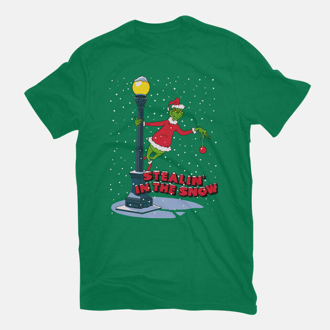 Stealin In The Snow-Womens-Fitted-Tee-Getsousa!