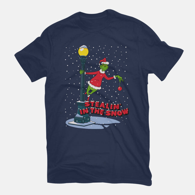 Stealin In The Snow-Womens-Fitted-Tee-Getsousa!