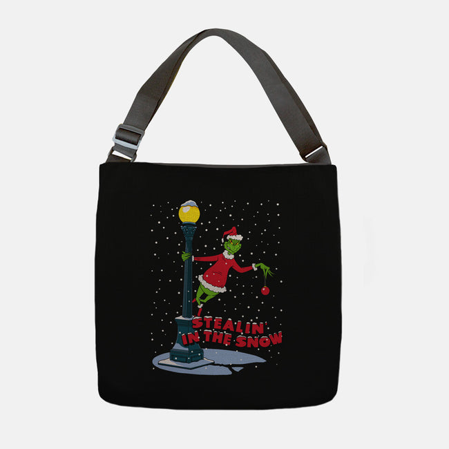 Stealin In The Snow-None-Adjustable Tote-Bag-Getsousa!