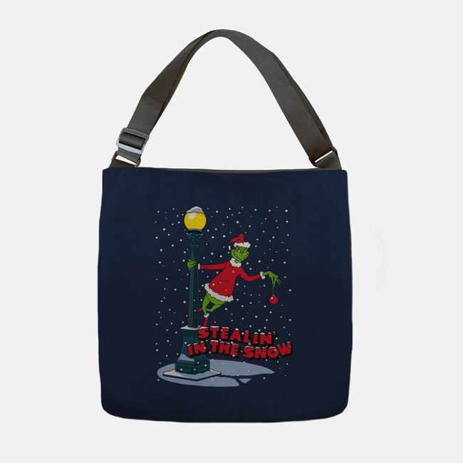 Stealin In The Snow-None-Adjustable Tote-Bag-Getsousa!