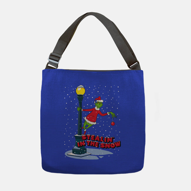Stealin In The Snow-None-Adjustable Tote-Bag-Getsousa!