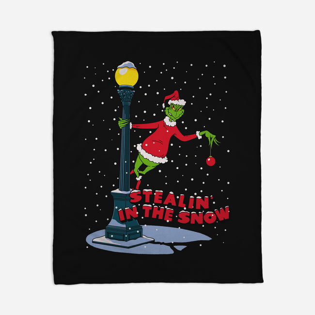 Stealin In The Snow-None-Fleece-Blanket-Getsousa!