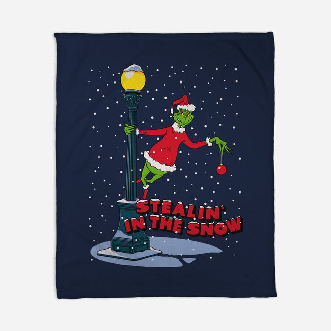 Stealin In The Snow-None-Fleece-Blanket-Getsousa!