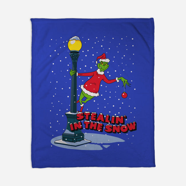 Stealin In The Snow-None-Fleece-Blanket-Getsousa!