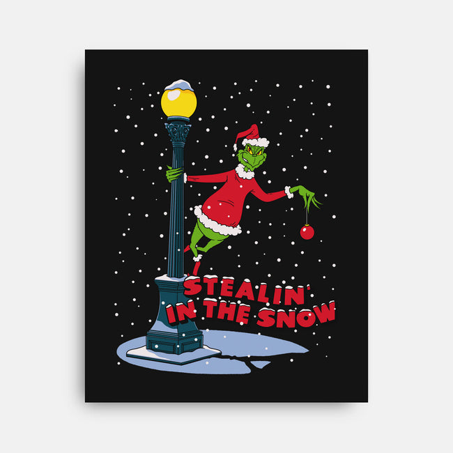 Stealin In The Snow-None-Stretched-Canvas-Getsousa!