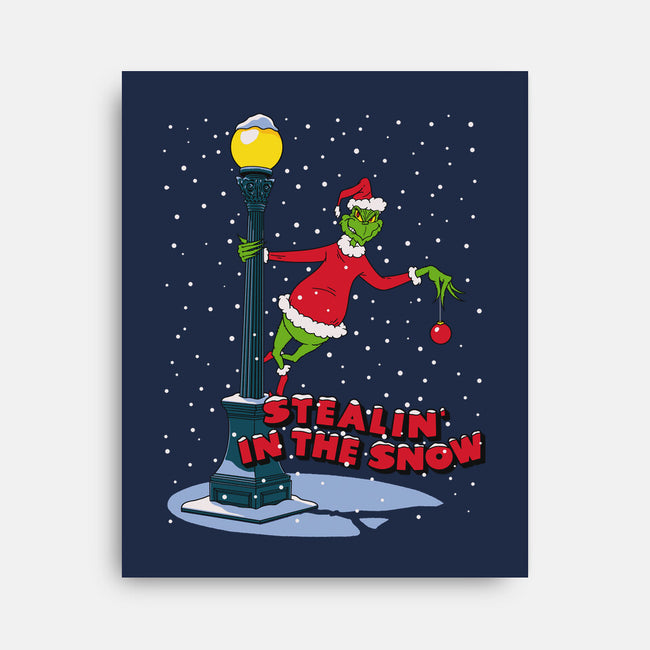 Stealin In The Snow-None-Stretched-Canvas-Getsousa!