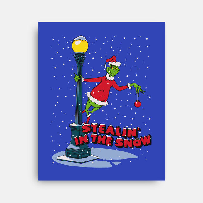 Stealin In The Snow-None-Stretched-Canvas-Getsousa!