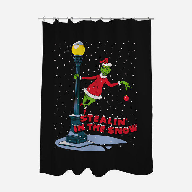 Stealin In The Snow-None-Polyester-Shower Curtain-Getsousa!