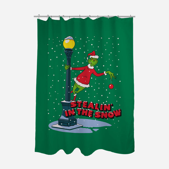 Stealin In The Snow-None-Polyester-Shower Curtain-Getsousa!